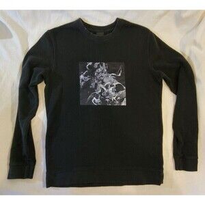 Les Desirs Ardent By H&M Crewneck Black Sweatshirt Big Logo